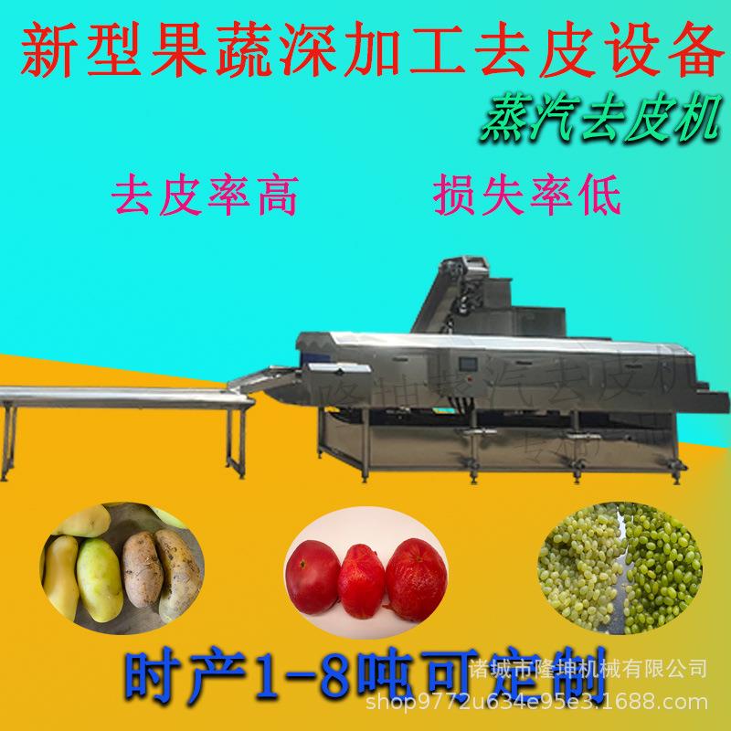 红薯加工去设备 番爆茄酱流豆水线蒸汽去皮机 皮CZO土葡萄纯物理