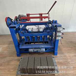 厂家实心带凹槽混凝土制砖机免烧砌块砖机可换模具水泥砖机