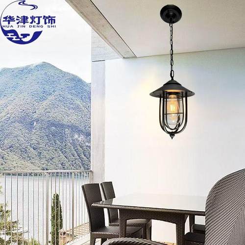 户防外水壁灯/吊611灯复古风E花园别墅阳台大门庭院口美式工业L门