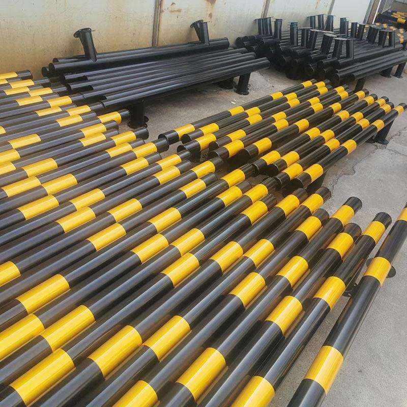 76管加厚挡车杆 汽车停车位挡车器 钢管防撞栏杆厂家