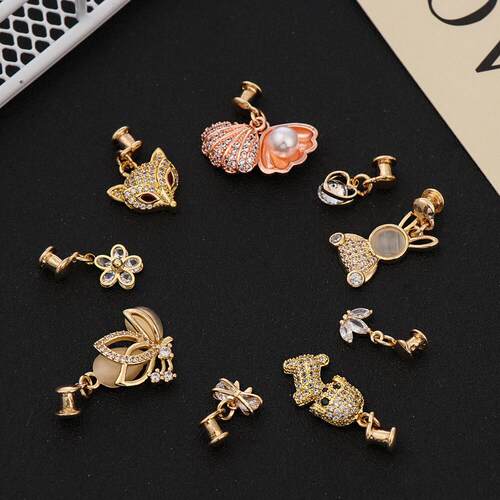 Silicone Strap Metal Decorative Nails For Apple Watch