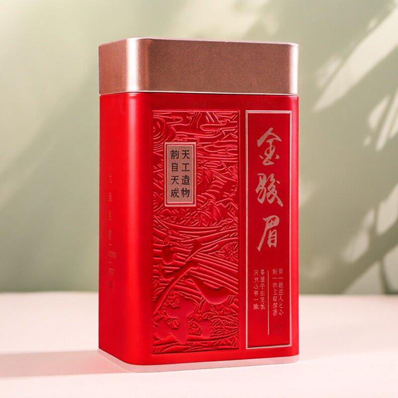 新金骏眉芽中芽250g武夷红茶特级嫩芽花果蜜香回甘罐装送礼两皆宜