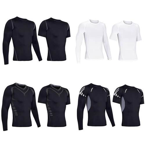 5 Pack Men'S Thermal Compression Shirts Workout Long Sleeve