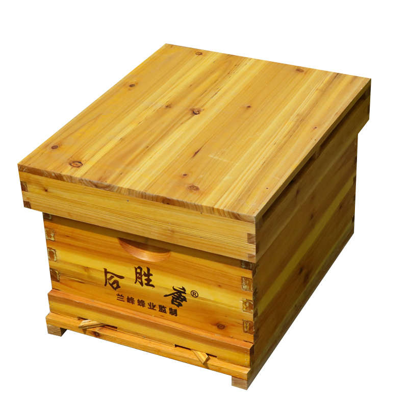 合胜唐蜜蜂蜂箱全套养蜂工具专用煮蜡杉木中蜂标准十框蜂巢箱包邮