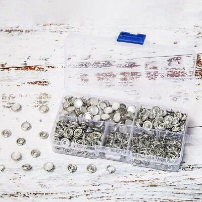 Pearl Snaps For Fabric Snap Pliers, Metal Snap Button Kit