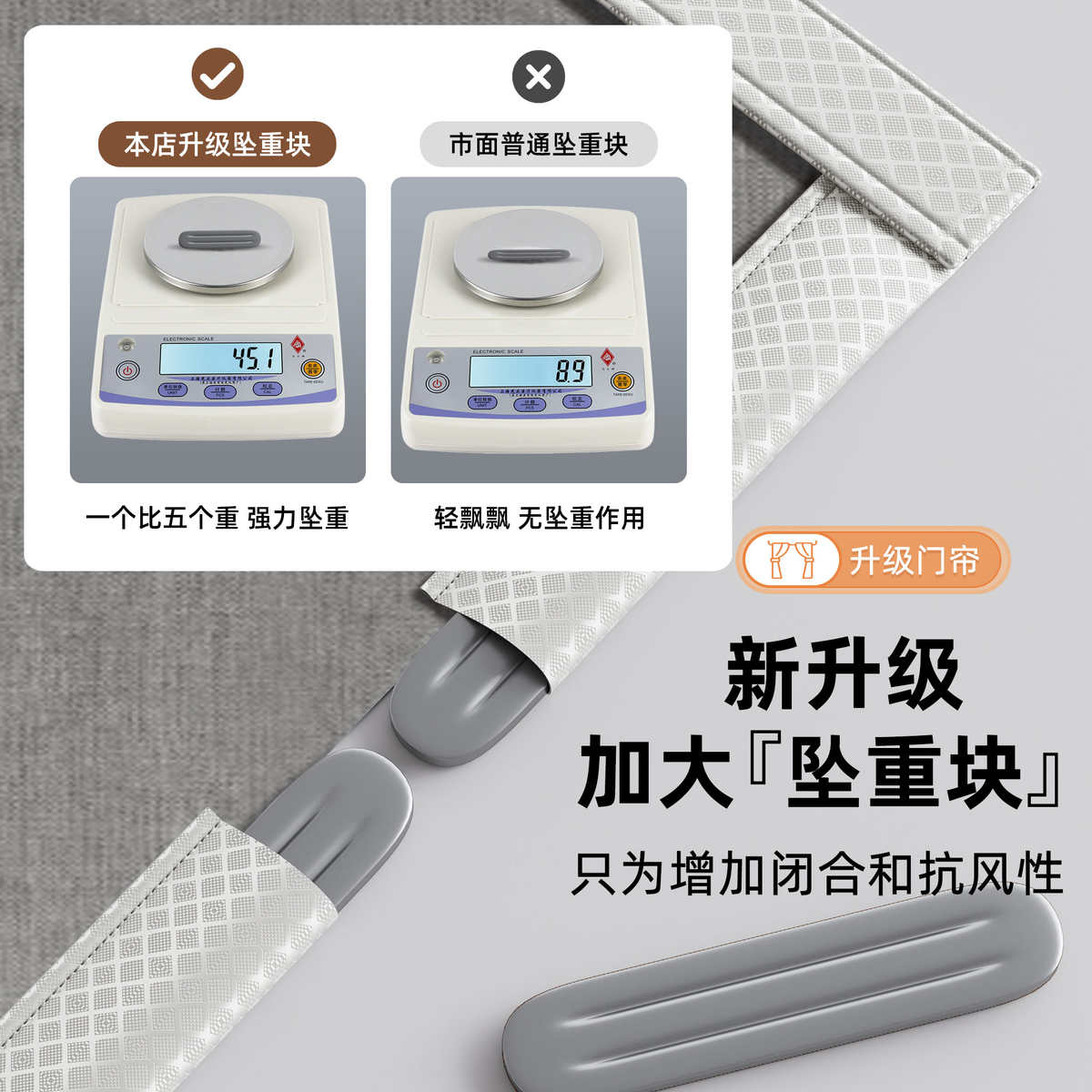 魔术贴空调门帘防冷气家用免打孔隔断帘卧室遮挡防蚊帘厨房隔油烟