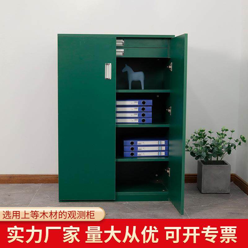 观测器材柜子带抽屉指南针望远镜瞄准镜装备柜木制光学仪器存放柜