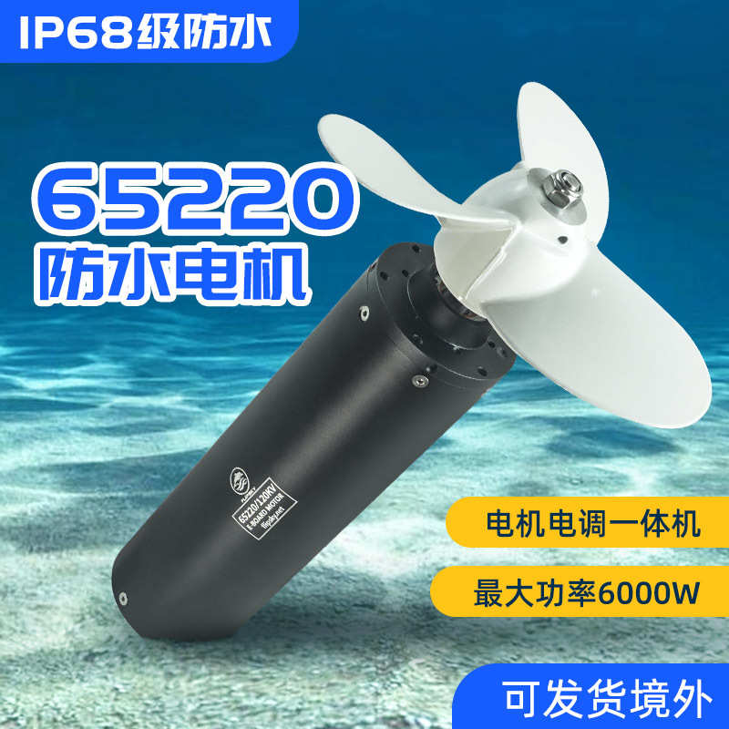 翻天65220防水电机 6000W内置驱动电机电调一体电动冲浪板水翼板