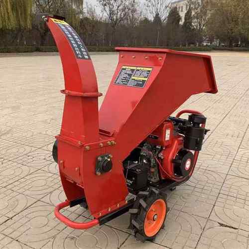 果枝碎枝机小型卧式果园树木枝叶清理机设备汽油树木果枝碎枝机