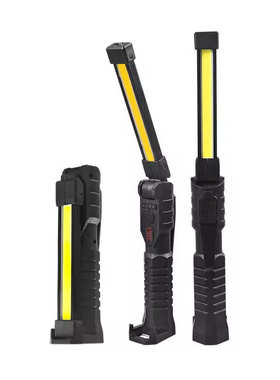Folding COB XPE LED Handheld Flalight 18650 Rechargeable