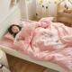 类水洗棉全棉儿童被套套绣园花幼儿三A件 Vshup套被褥六件宝宝入