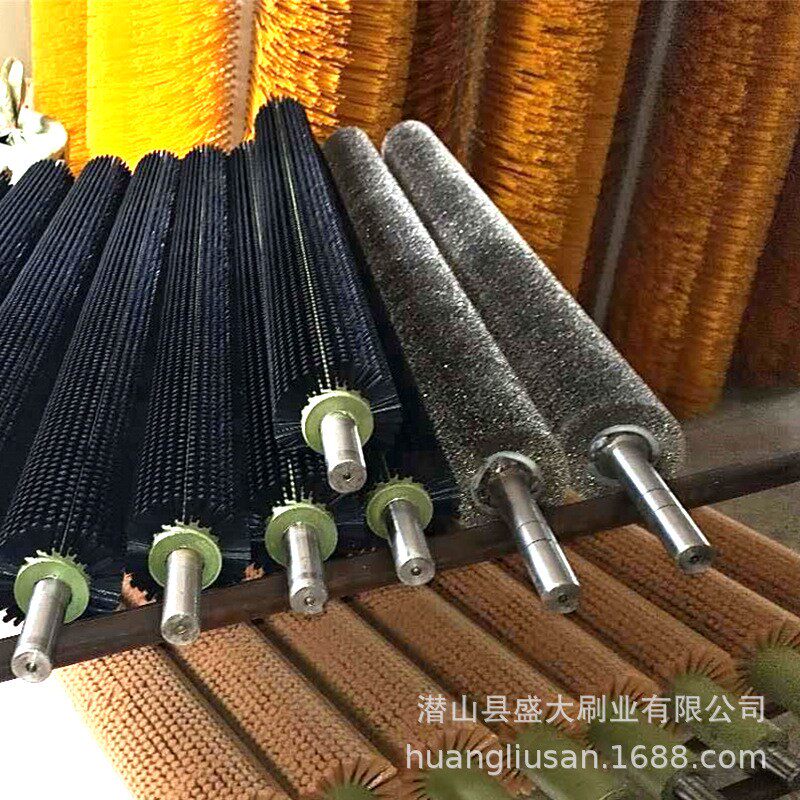 工业除毛刷辊不锈钢丝磨料APN尼龙洗剑麻磨打抛光锈拉丝去尘清机