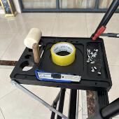 防滑小平台多功能工作台可折叠梯子置物架家用扶手便携式 铁梯