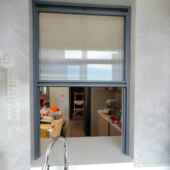 美式 上下推拉窗送菜口厨房提升铝合金提拉窗定制咖啡店出餐口窗户