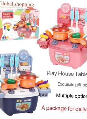 cheap playing kitchen set toys girls boys gift kids cooking
