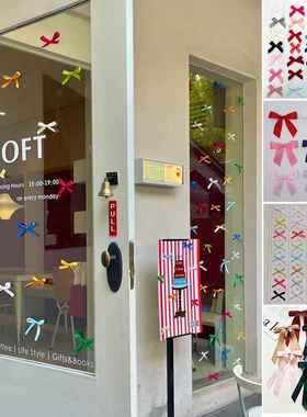 蝴蝶结装饰橱窗店铺打卡可爱布置背景布婚礼生日派对拍照道具摆件