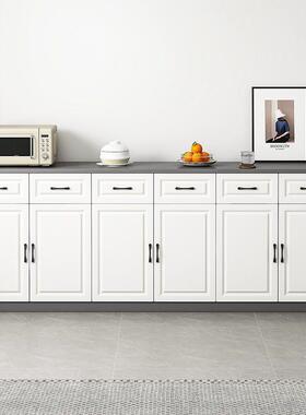 厅实木边柜现代LRL简约厨房碗柜板式水置物架茶柜客边柜餐储物柜