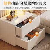 实边木芯床头柜出租小屋21卧室家用床头置物架床柜收纳柜边窄柜型