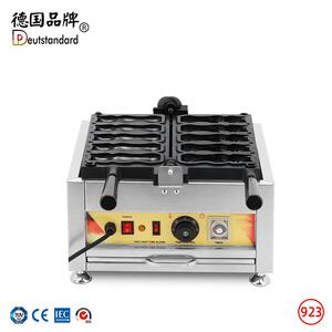 华夫饼机猫抱鱼烧新鱼型烧猫咪抱鱼小吃设备松饼机华夫炉电热商用