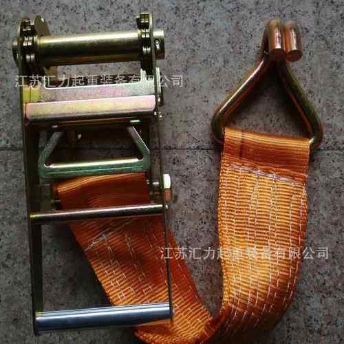 汇力现货销售3寸15m手动收紧拉紧器75mm20m汽车拉紧器货物捆绑