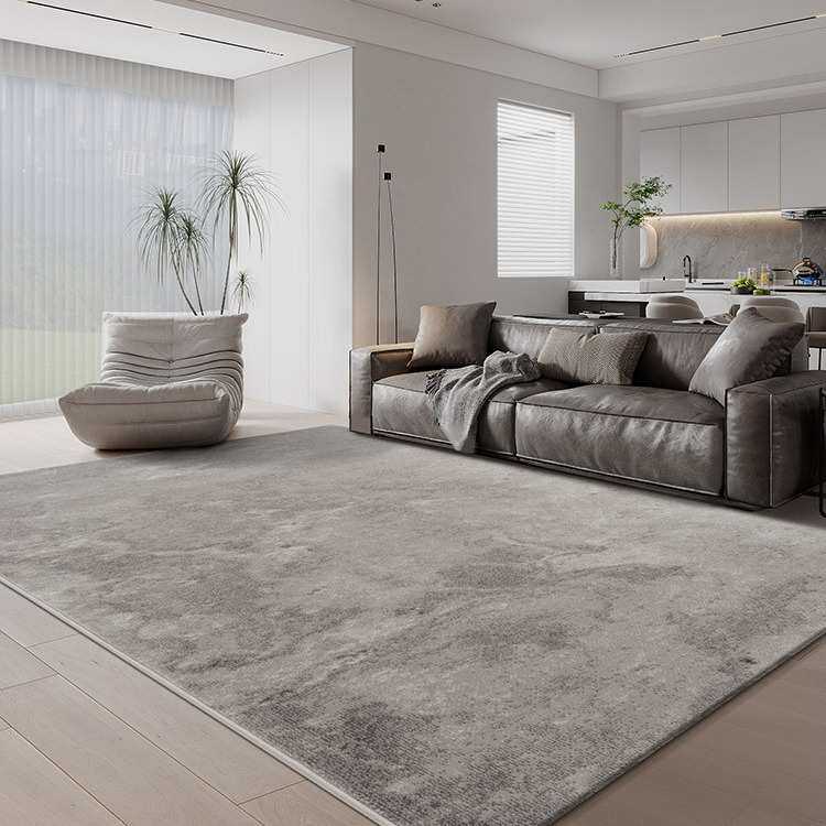 巨华地毯客厅轻奢现代简约灰色北欧意式极简侘寂别墅沙发毯高级感