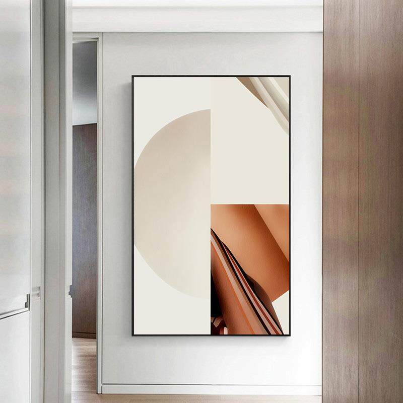 港式轻奢挂画现代简约客厅几何抽象装饰画大尺寸玄关画样板房壁画