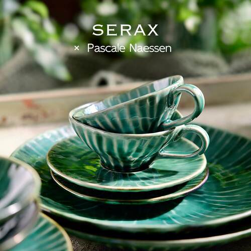 比利时Serax Verde咖啡杯碟套装Lanza绿色泡茶杯西餐盘子牛排餐盘