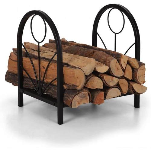 铁艺柴火架可拆装带手柄室内室外小型柴火架原木收纳架