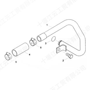 适用康明斯M11发动机配件空气压缩机进气管 4952082