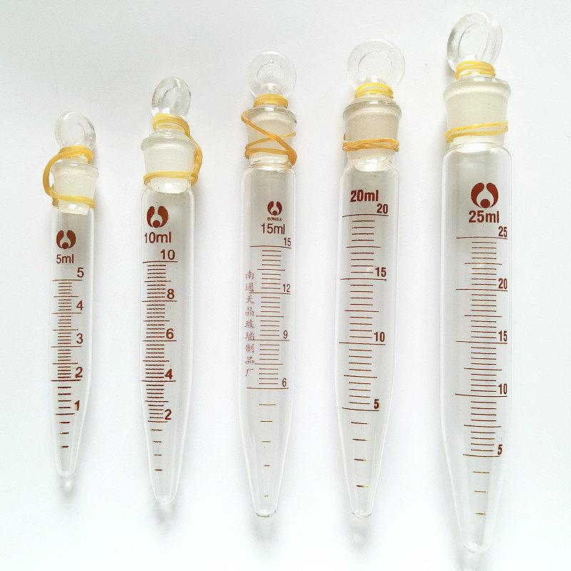 5ML玻璃离心管 10 15 20 25 50ML尖底刻度具塞试管 实验室用品