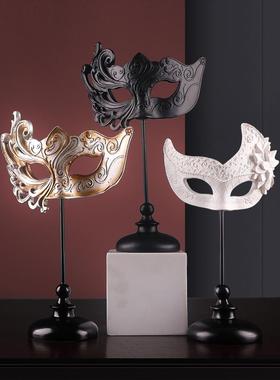 威尼斯面具装饰摆件家居摆设客厅酒架隔断桌面创意北欧软装工艺品