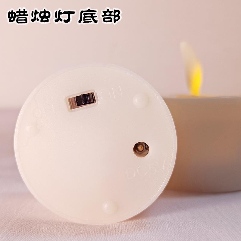 新款烛充电控小蜡仿真摇火摆苗LED装饰告白655布置电子蜡烛灯遥餐