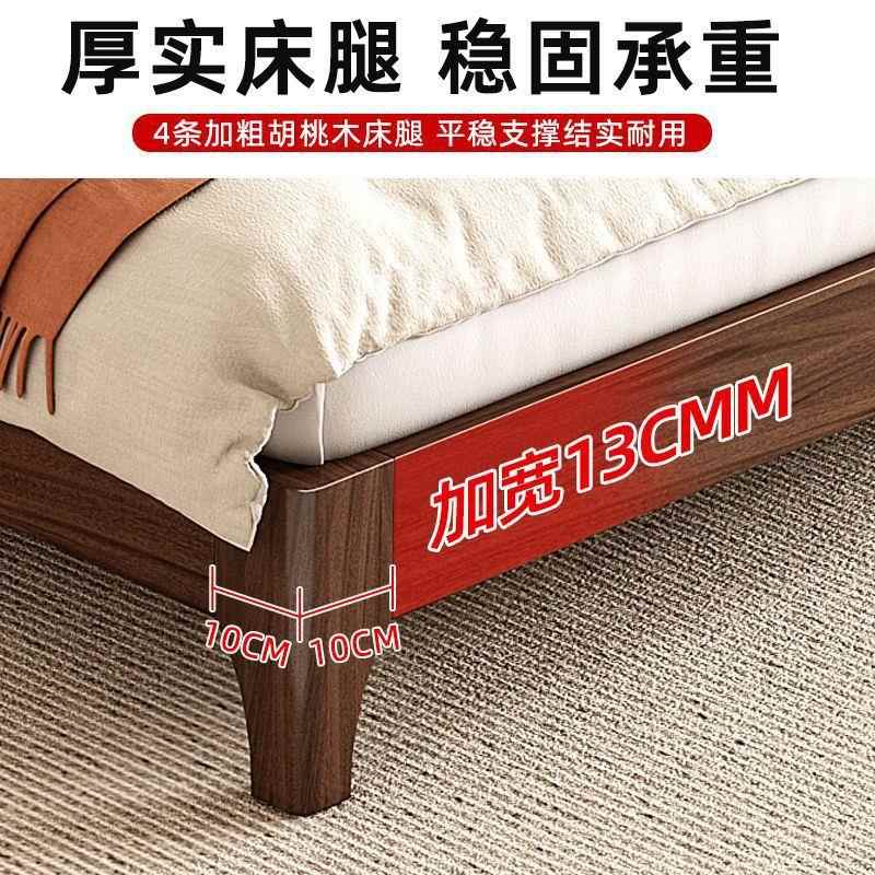 实木无床头床双人1床全.2/355//8FXK米无靠背床架子塌塌米排骨架