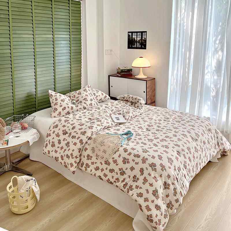 5O4A类巨柔V软织棉被子被芯针蓄热保暖绗缝床上儿童F768MS7T春秋