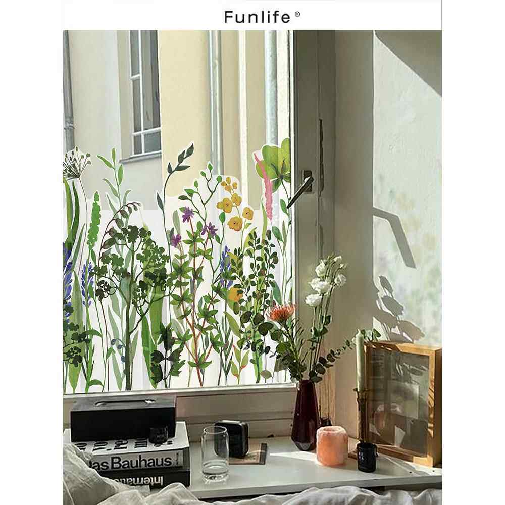 清除&ldquo;窗上花玻璃贴膜&rdquo;玻璃贴膜地板到天花板窗户装饰贴膜静电窗