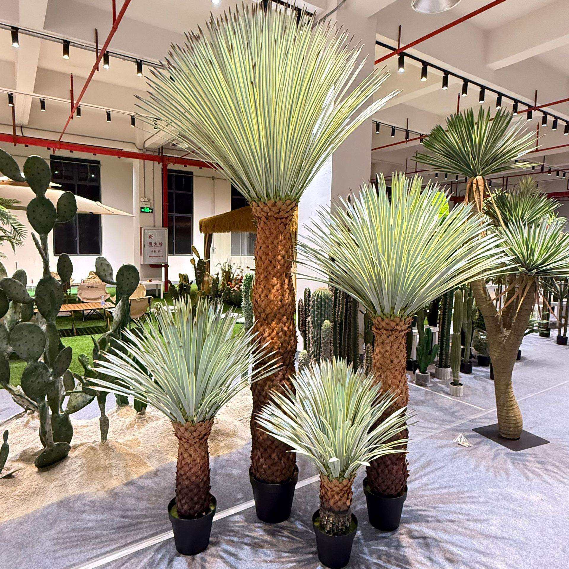 仿真绿植菠萝头景沙造假植物室内观仿真绿植景橱窗门店落地装饰漠