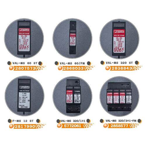 菲尼克斯电涌防雷器2868033 VAL-MS 60/FM原装浪涌保护器避雷器