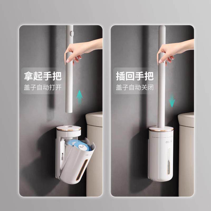 次性桶刷家用无死角洗厕马所刷子洁新款神器壁挂清ZTF替一换刷头