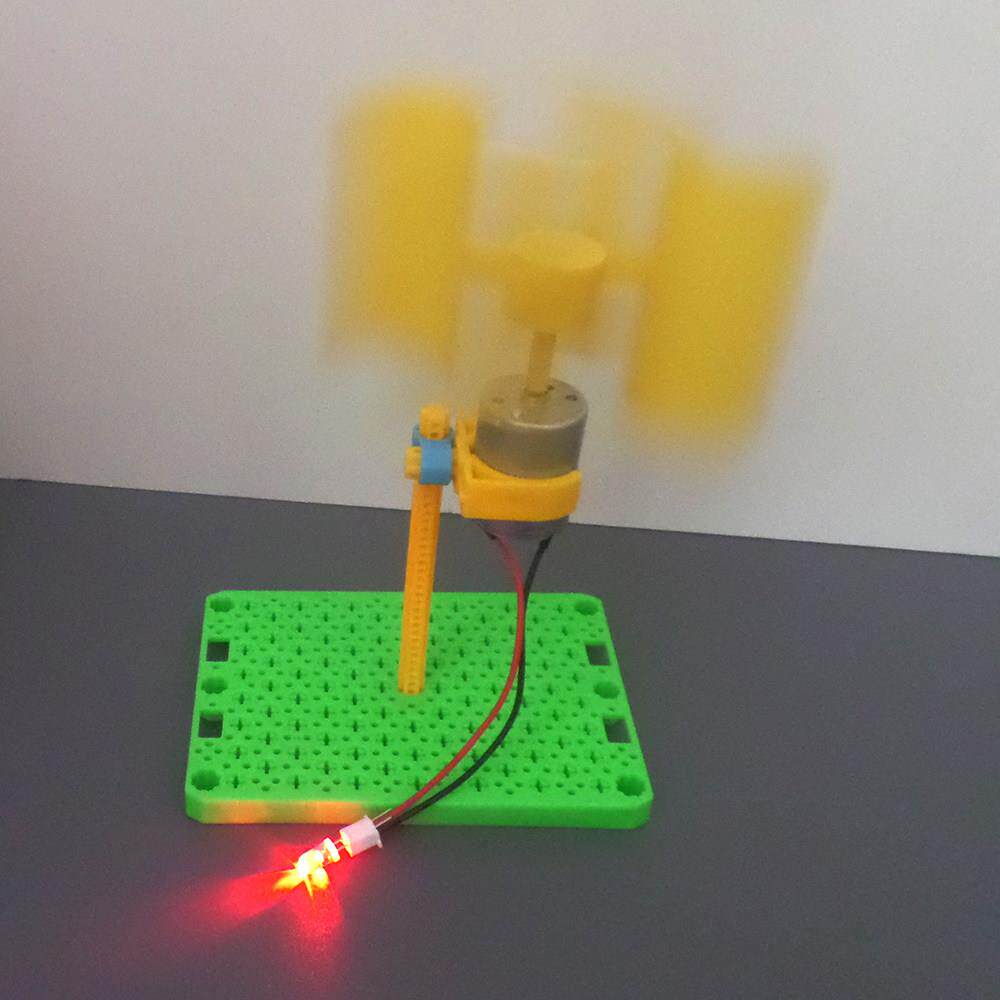 H型垂直式轴微型风力发电机直流小型扇叶家用DIY制作科教物理原理