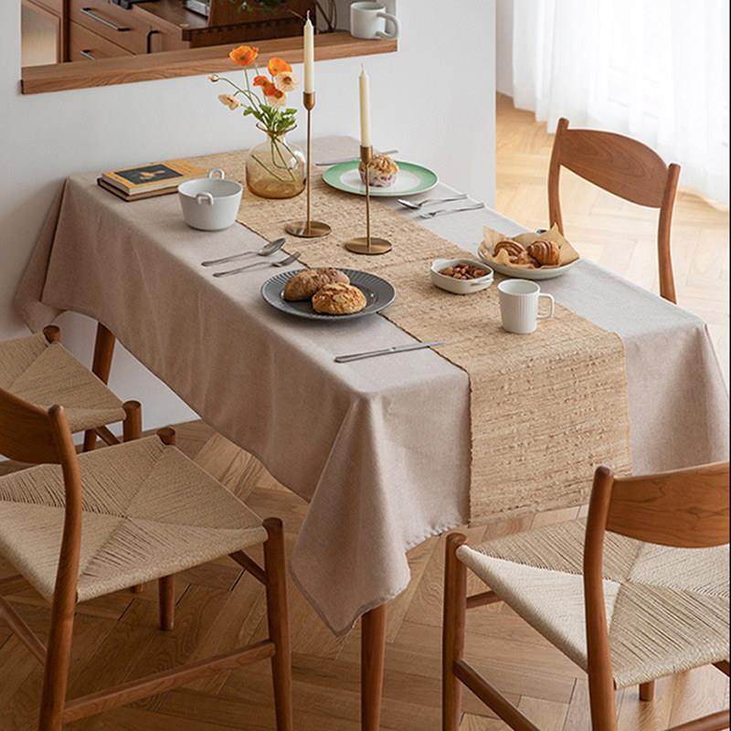 纯色桌布防水棉餐桌麻MM0001布布艺欧北原木茶几盖巾简约现风代会,居家布艺,桌布,淘宝优惠券,粉丝福利购,淘宝优惠卷