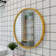 北欧创意金色化妆镜梳妆台圆形镜子卧室镜浴室镜卫生间高清镜子