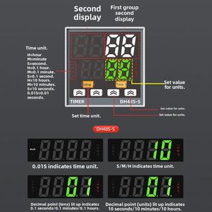 智能时间继电器数显220V24V无限循环继电器上电延迟控制器Dh48S