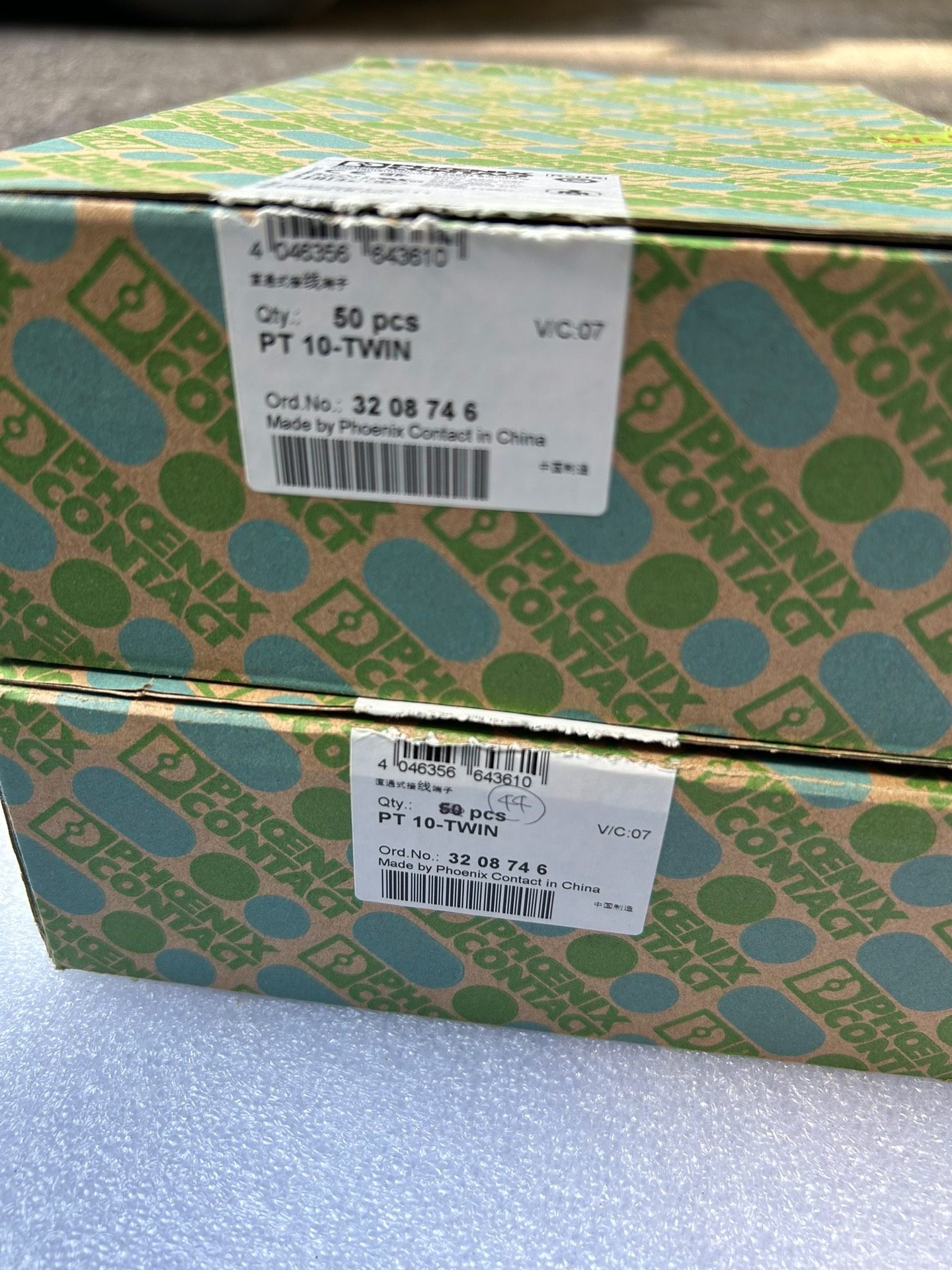 德国 菲尼克斯 PT10-TWIN 直通式接线端子 3208