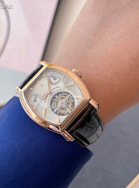 公价142.8万[9.8新]江诗丹顿马耳他陀飞轮手动机械男士腕表30066