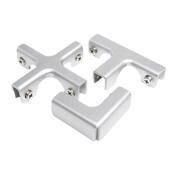 铝合金玻璃瓷砖夹卡槽花盆夹子鱼缸加固固定夹卡扣直角护角玻璃夹