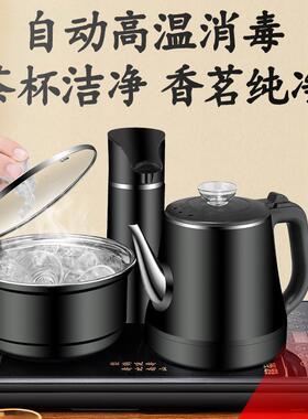 全自动上用水烧ACQ水壶智能防烫电热壶自动家抽水茶桌镶泡入式一