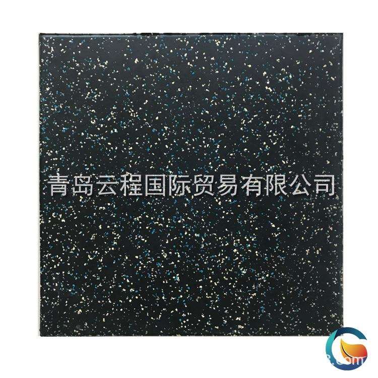 减震地板 健身房橡胶地板 耐磨橡胶彩色地砖 带卡扣防滑地垫