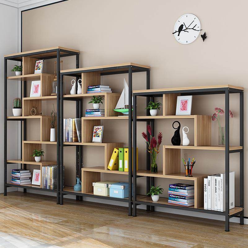 现代简易书架置物架客厅创意隔断屏风展示柜博古架货架储物架玄关