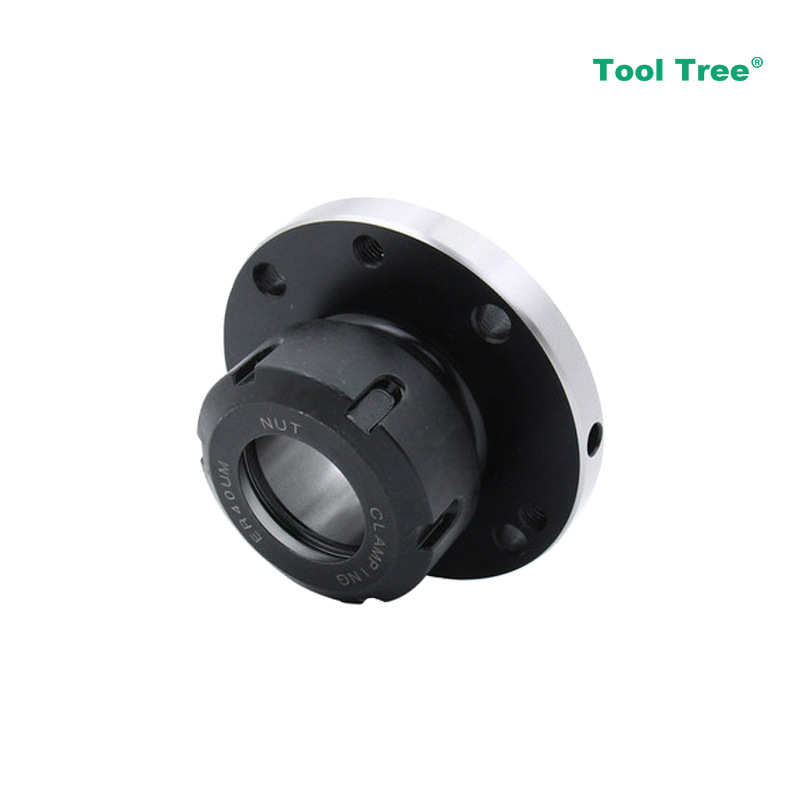 高精 ER16 20 25 32 40筒夹法兰盘铣夹头座80 100 125三孔夹头座