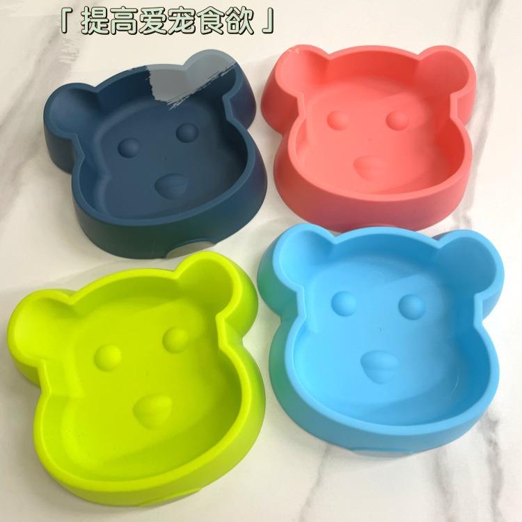猫碗加厚小熊型慢食碗防噎防滑防打翻小号猫碗狗碗厂家宠物碗